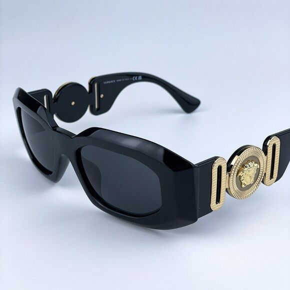 NEW Versace VE4425U MAXI MEDUSA BIGGIE GB1/87 Black Gray Unisex Sunglasses main image 8
